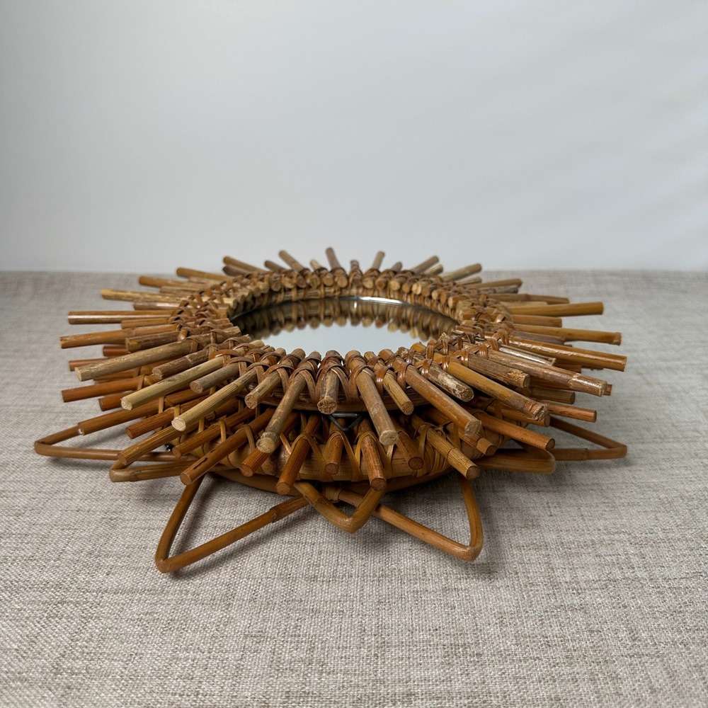 Rattan Sunburst Wall Mirrors Set of 3 Boho Wicker Urban Outfitters